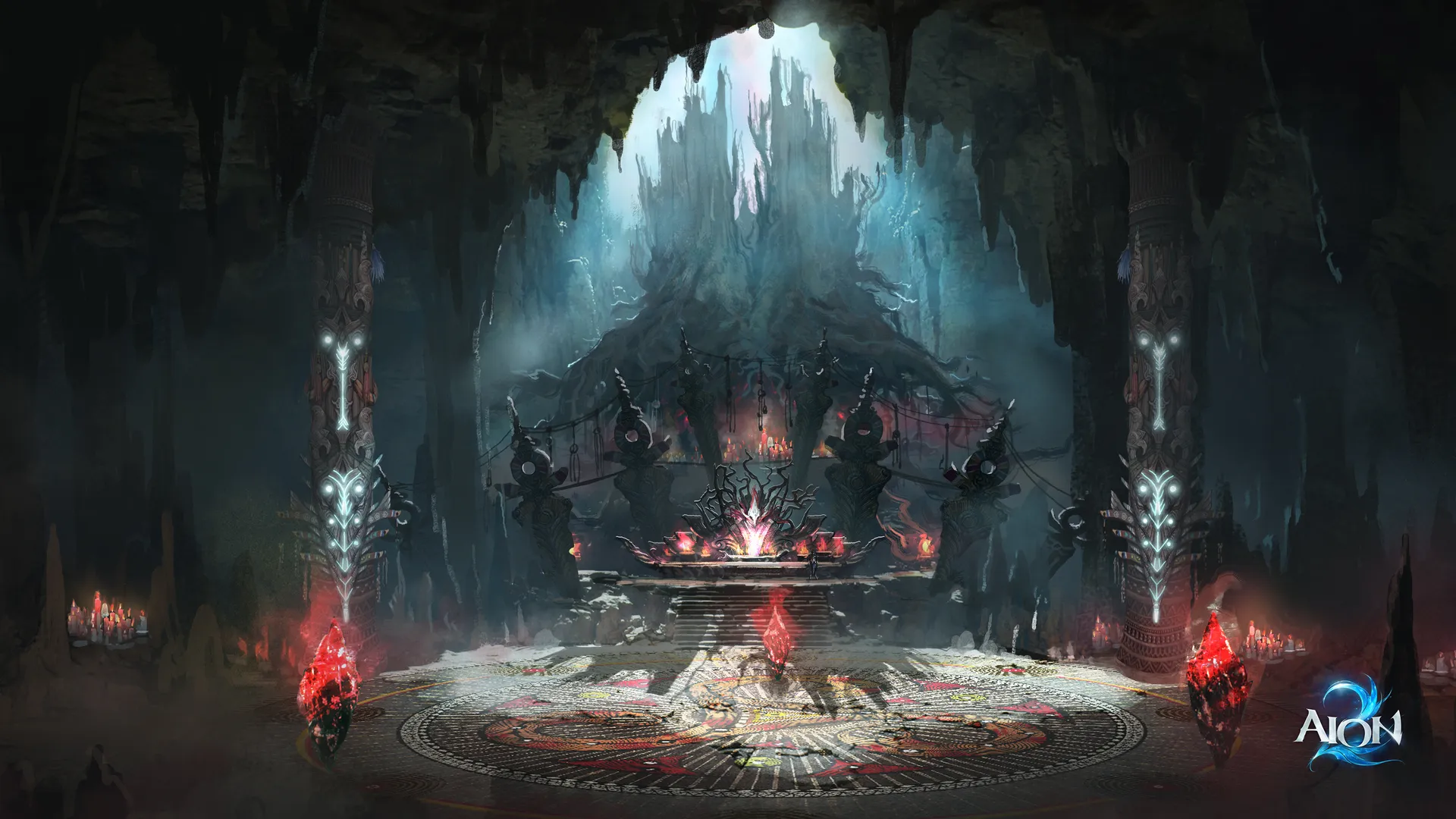 Illustrative Aion 2 cavern artwork